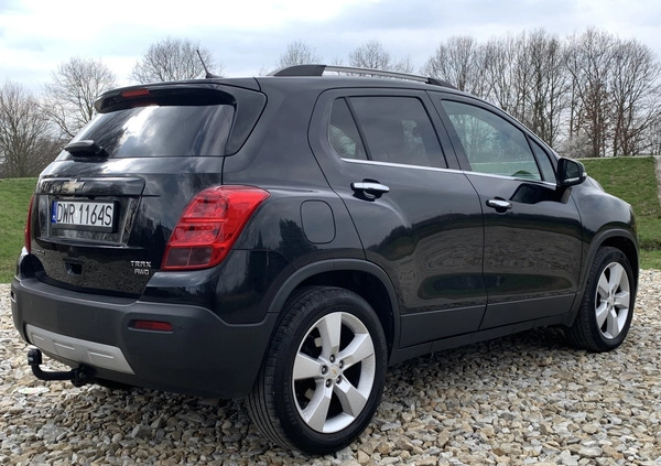 Chevrolet Trax cena 34900 przebieg: 237580, rok produkcji 2014 z Wrocław małe 742